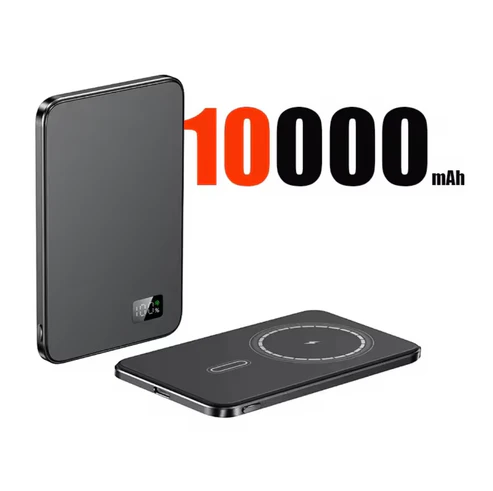 Black JustZPower 5000mAh Magnetic Portable Charger — option two